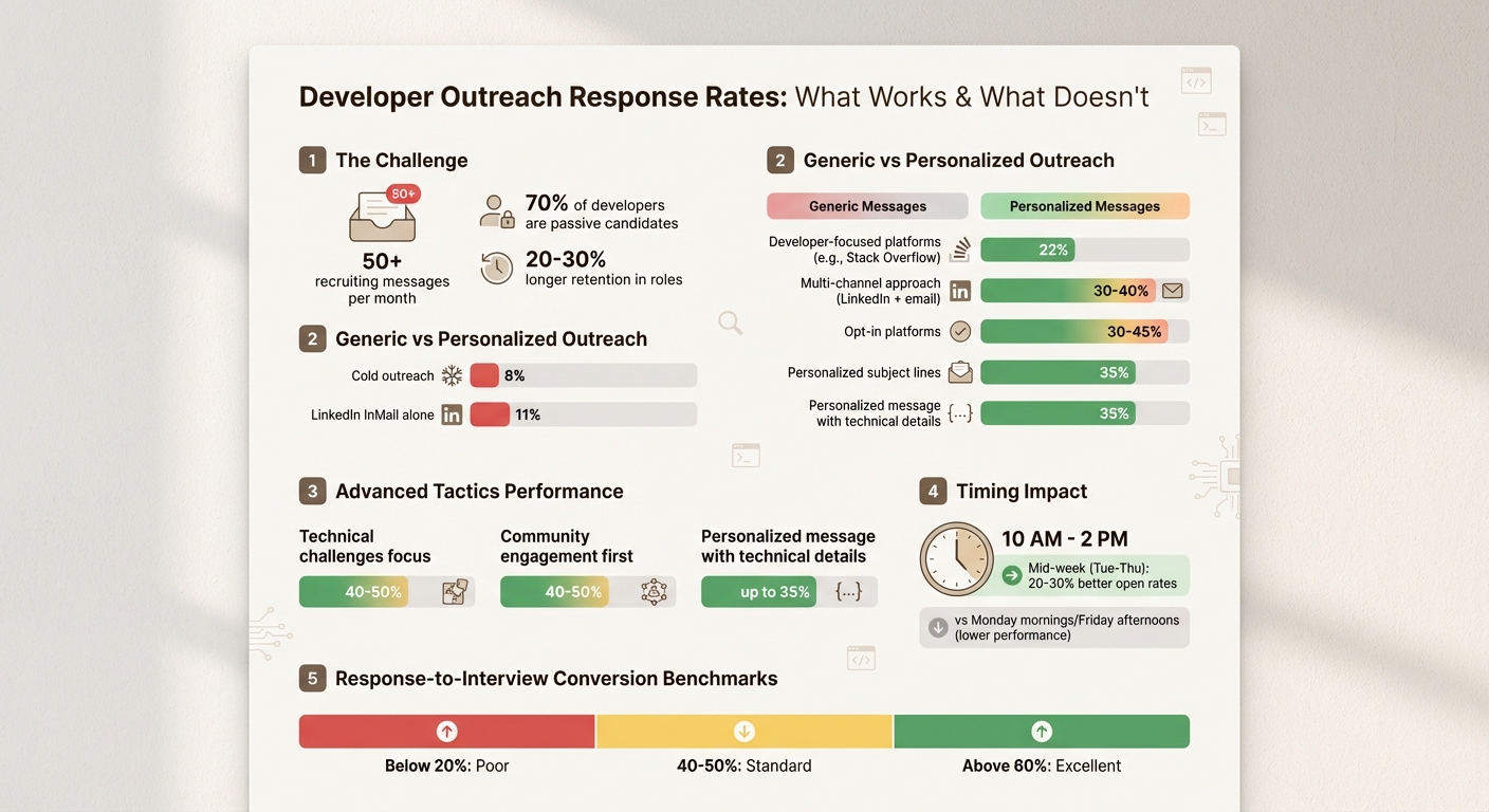 Developer Outreach Response Rates: Generic vs Personalized Messaging Statistics