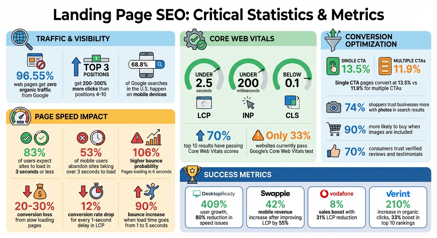 Landing Page SEO Optimization Statistics and Key Metrics