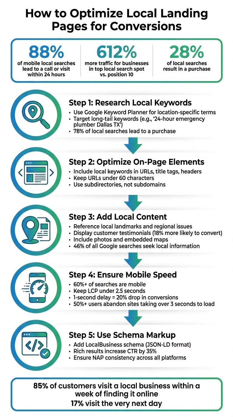 5-Step Process to Optimize Local Landing Pages for Conversions