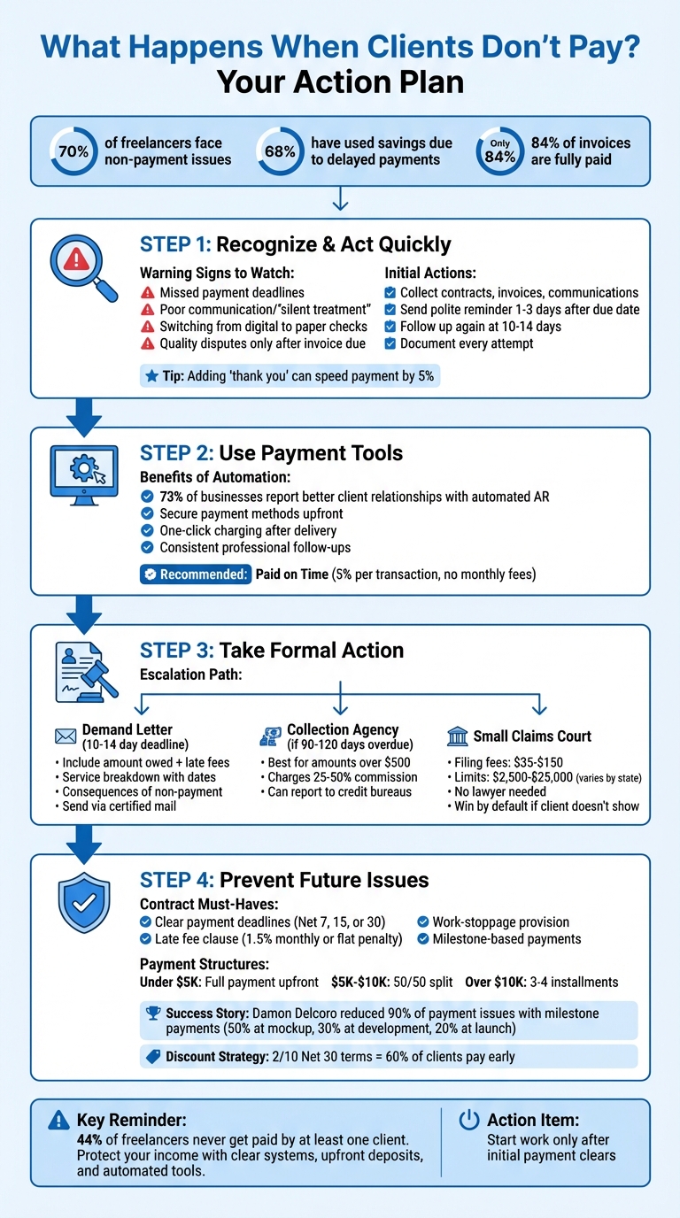 4-Step Process to Handle Non-Paying Clients and Recover Unpaid Invoices