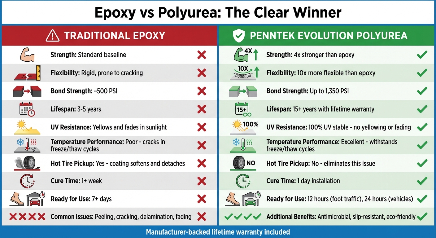Garage Floor Epoxy Near Me: Why Post Falls Residents Are Switching To Lifetime Warranties 6 Epoxy Vs Polyurea Garage Floor Coating Comparison