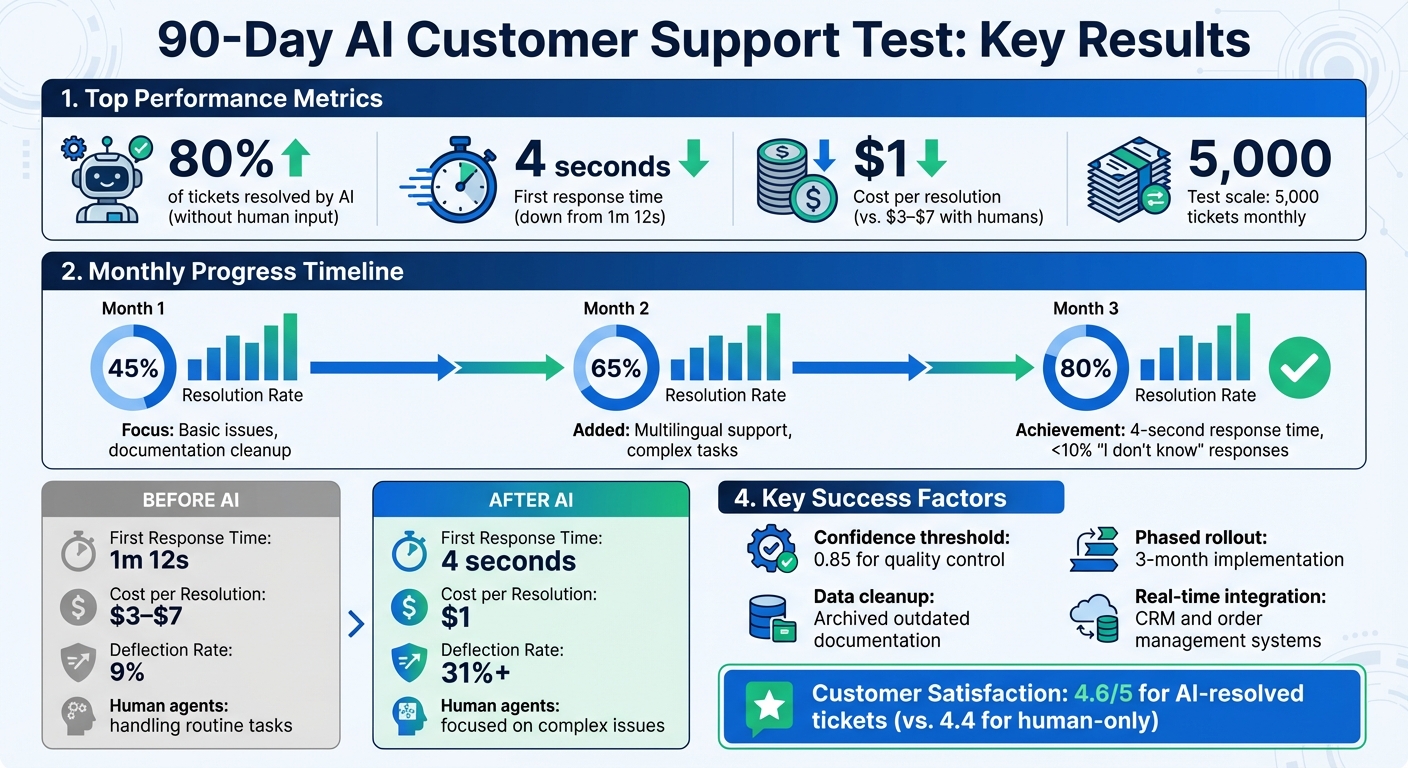 90-Day AI Customer Support Test Results: Key Performance Metrics