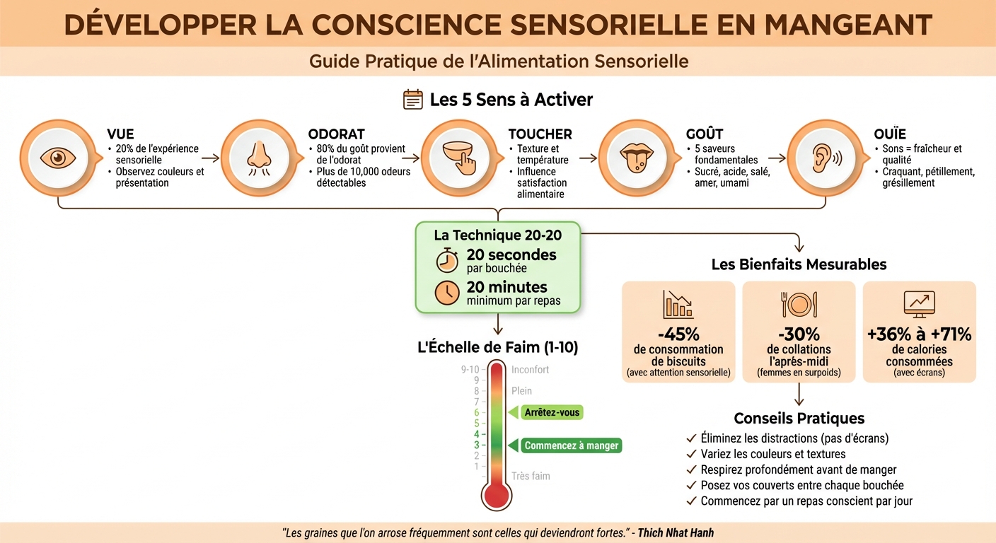 Guide pratique de l'alimentation sensorielle en 5 étapes
