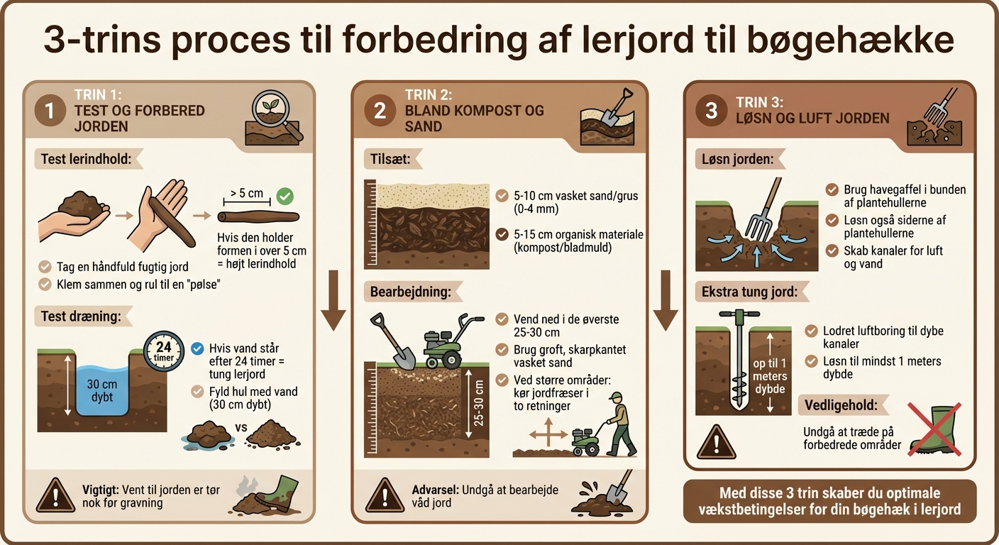 Trin-for-trin guide til forbedring af lerjord til bøgehække