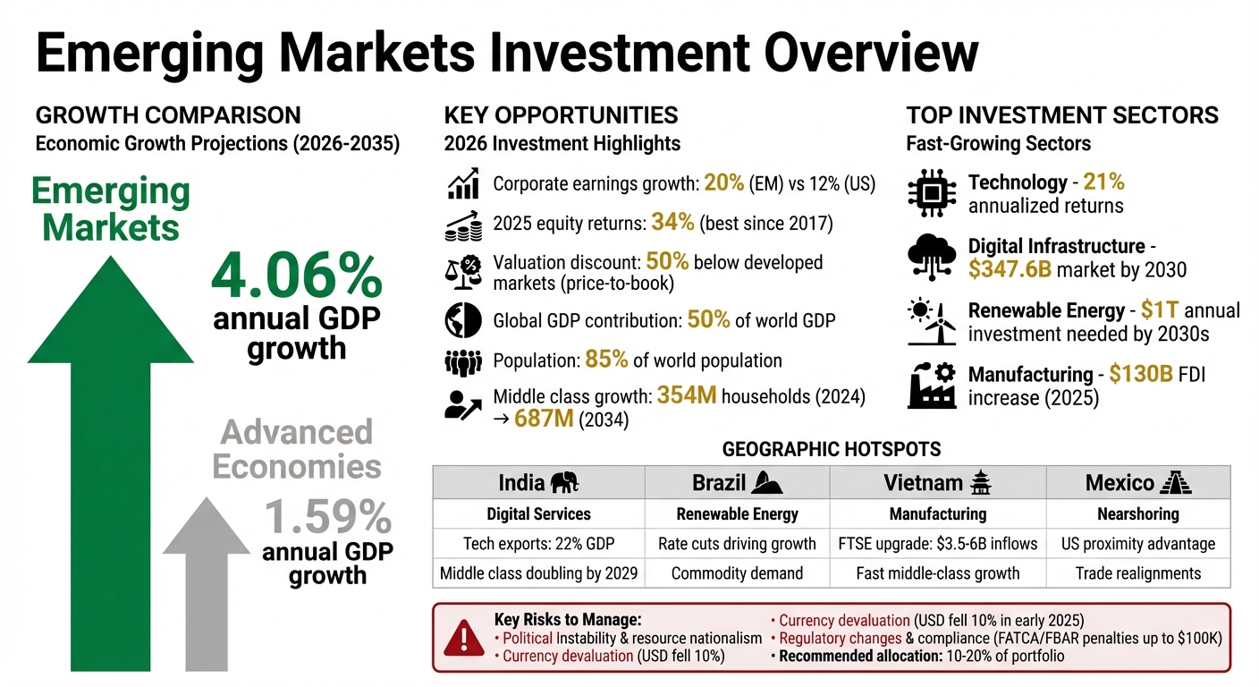 Emerging Markets vs Developed Economies: Growth Projections and Investment Opportunities 2026-2035