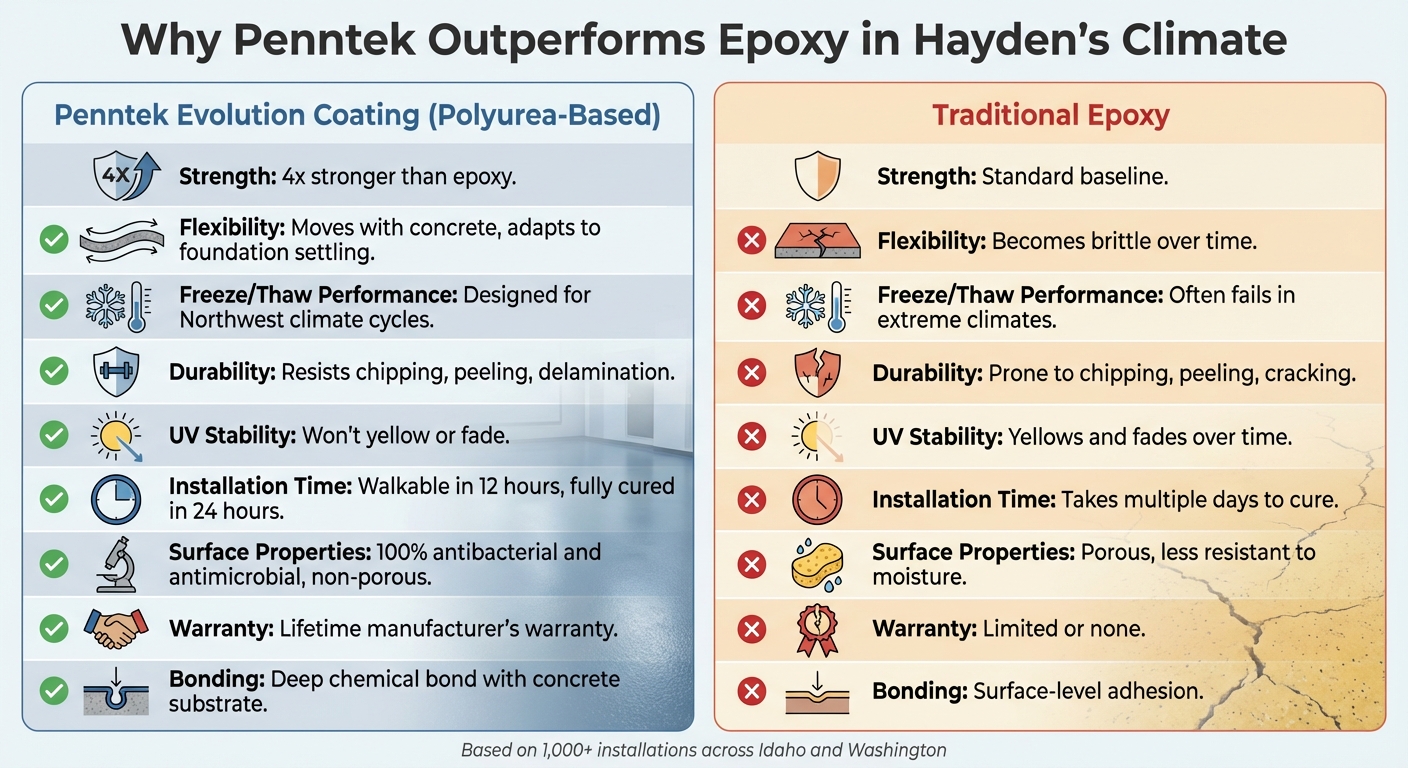 Basement Floor Sealing In Hayden: Protect Your Space From Moisture And Cracks 6 Penntek Evolution Coating Vs Traditional Epoxy: Strength And Performance Comparison