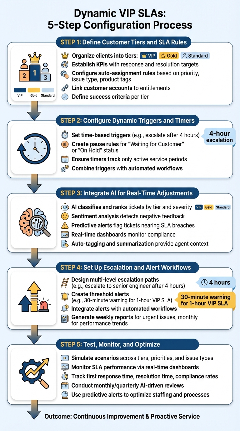 5-Step Process for Configuring Dynamic VIP SLAs