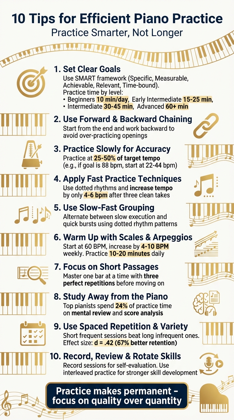 10 Essential Piano Practice Tips for Efficient Learning