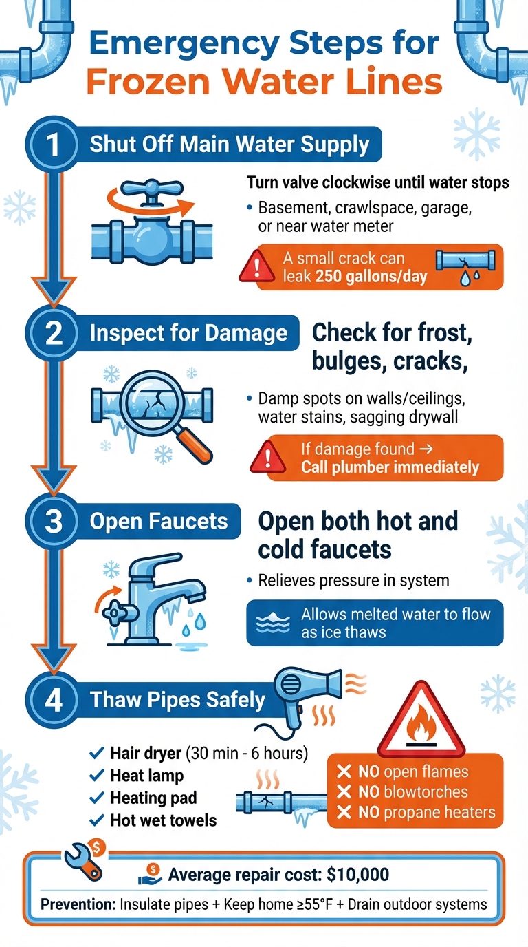 4 Emergency Steps to Handle Frozen Water Pipes