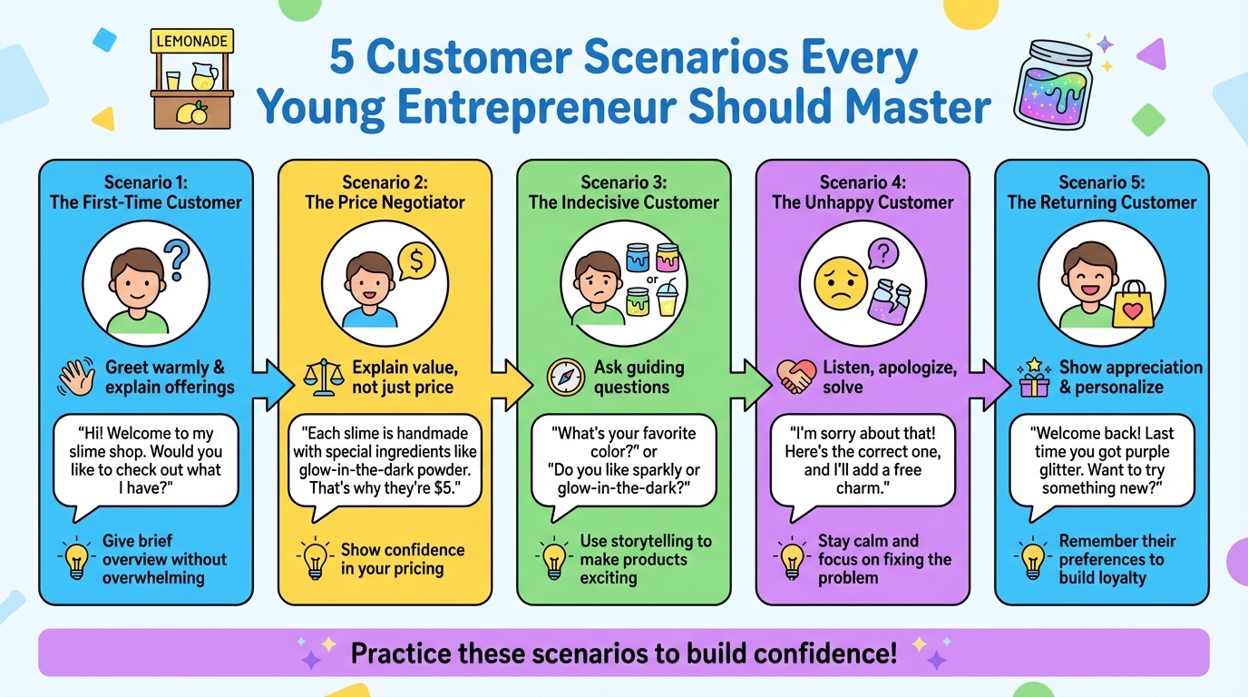 5 Common Customer Scenarios Kids Face in Small Business