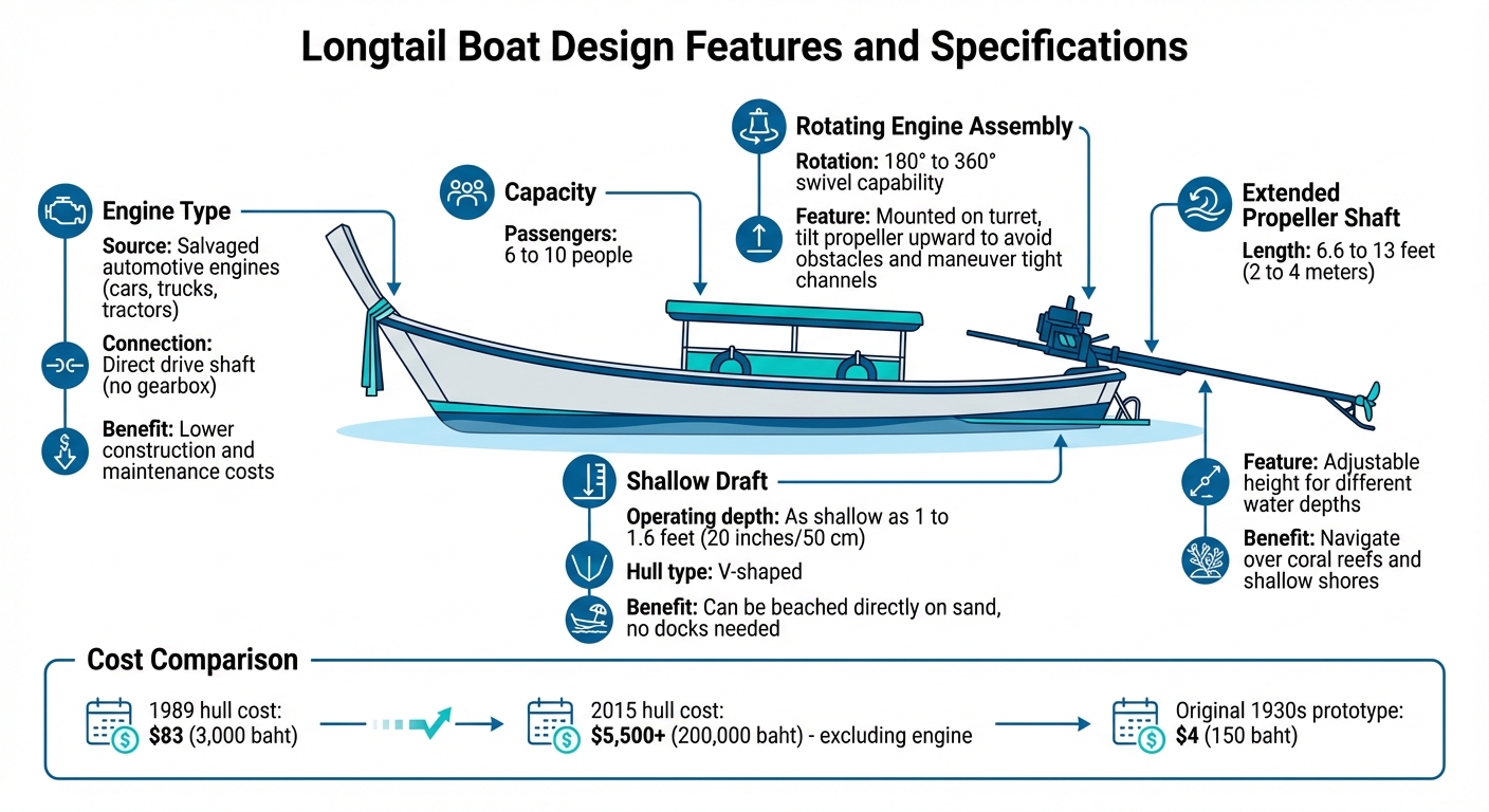 Longtail Boat Design Features and Specifications
