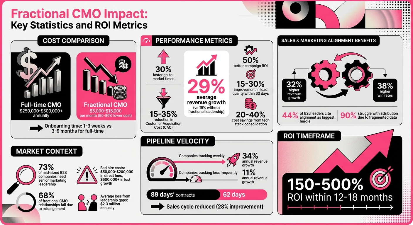 Fractional CMO Impact: Key Statistics and ROI Metrics for B2B Companies