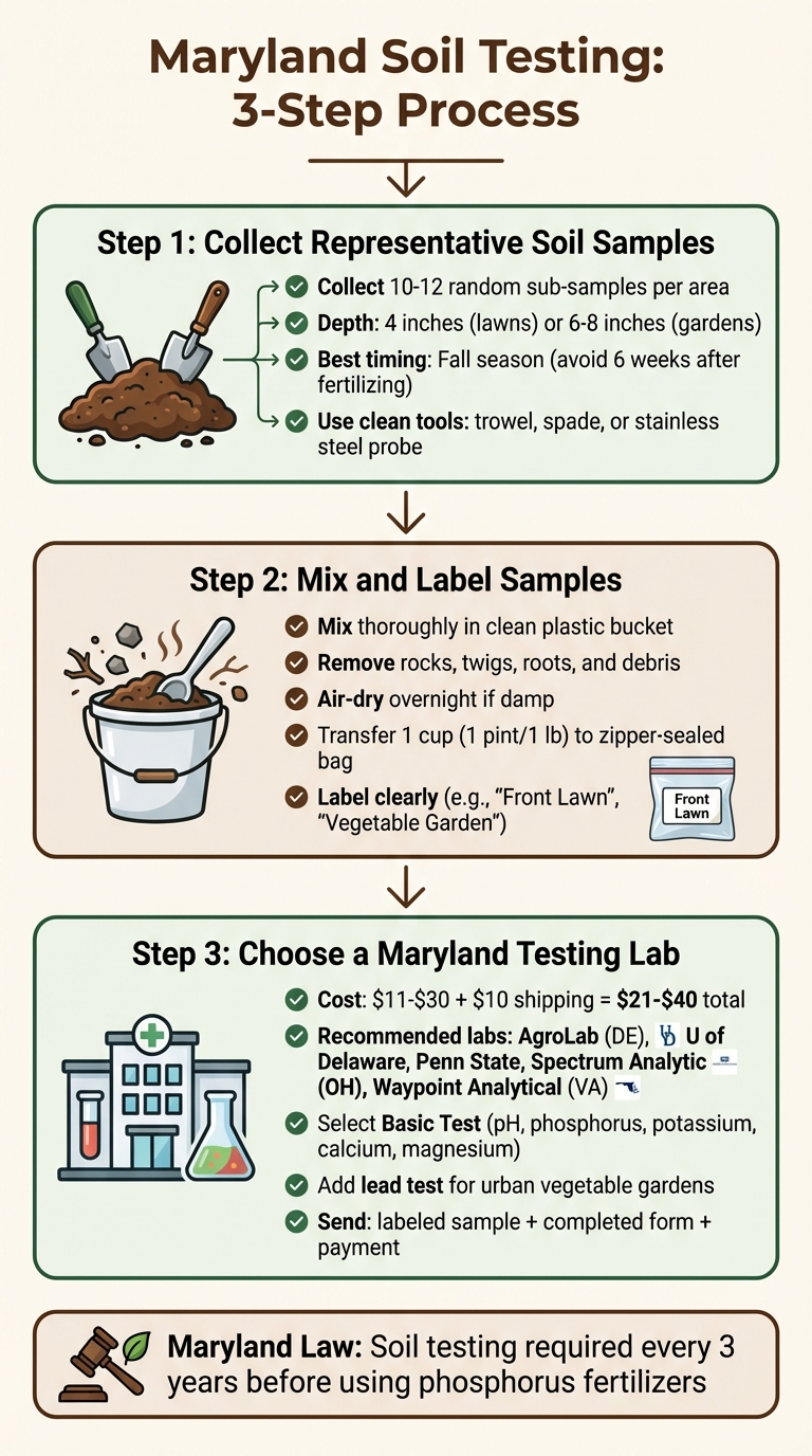 Maryland Soil Testing Process: 3-Step Checklist for Homeowners