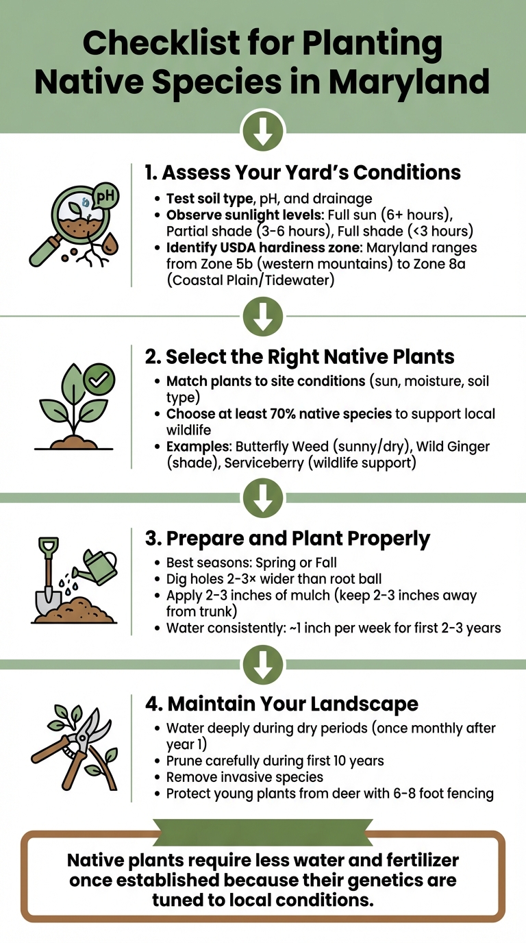 4-Step Guide to Planting Native Species in Maryland
