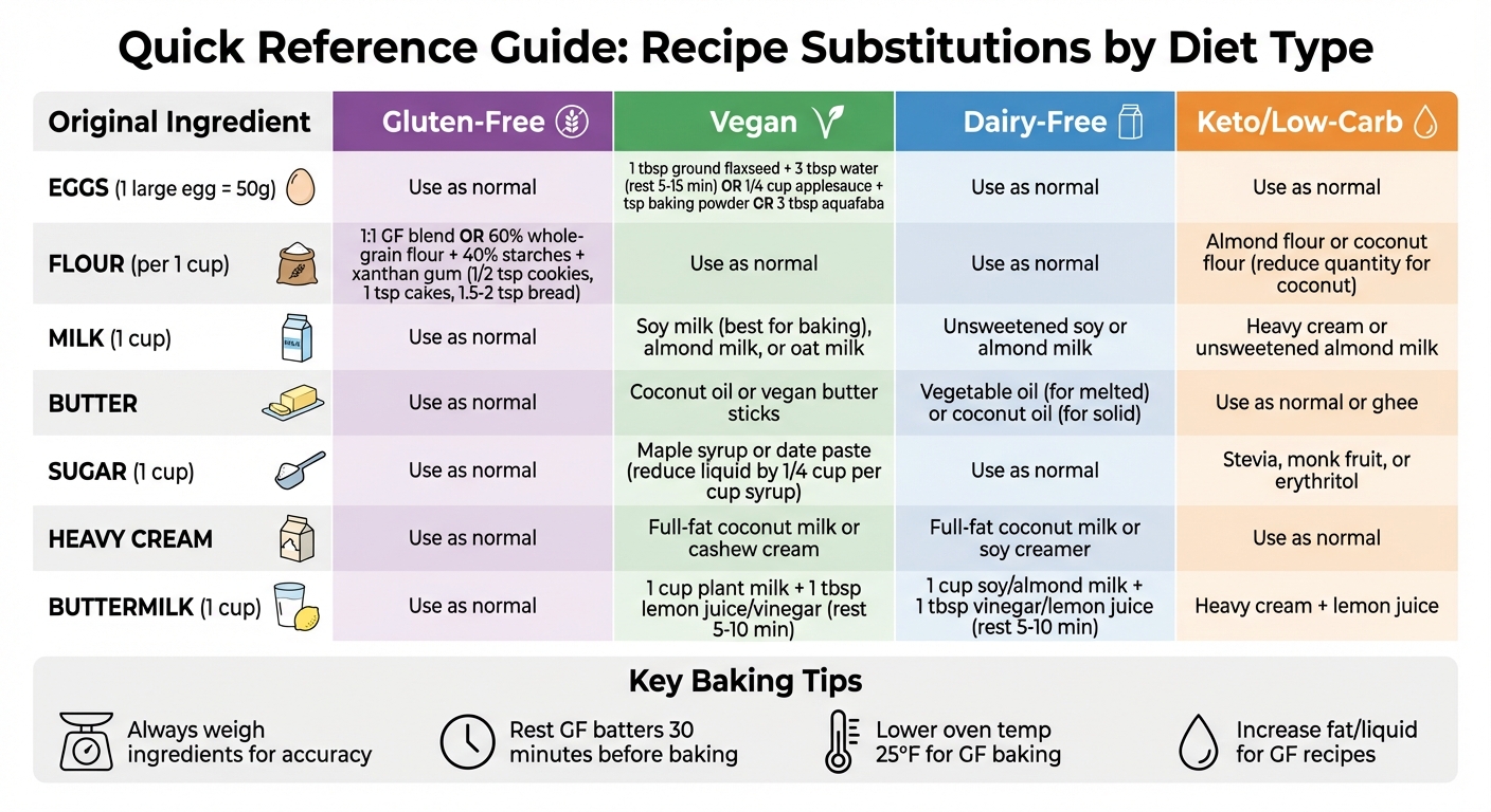 Essential Ingredient Substitution Guide for Common Dietary Restrictions