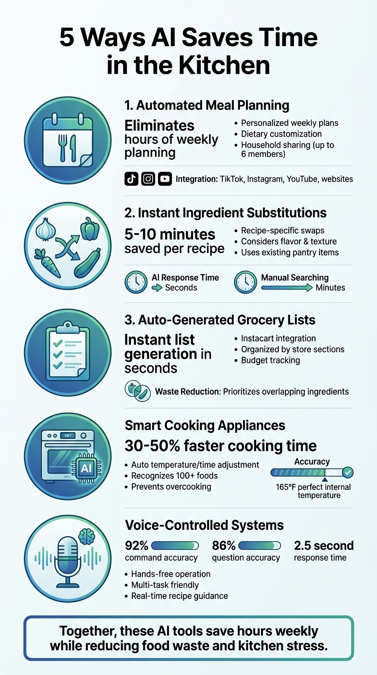 5 Ways AI Saves Time in Kitchen Tasks: Time Savings and Benefits Comparison