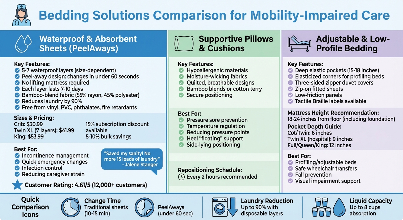 Bedding Solutions for Mobility-Impaired Individuals: Features and Benefits Comparison