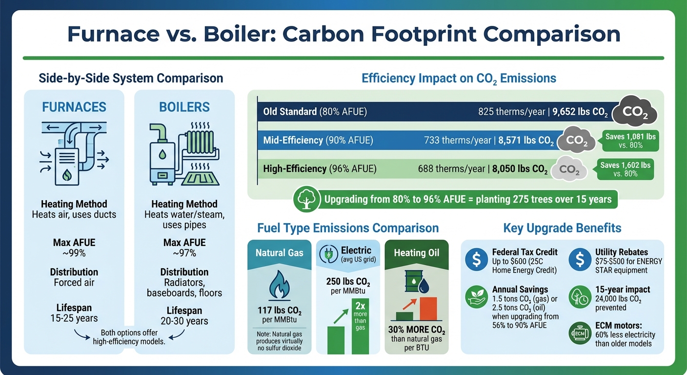 Furnace vs Boiler Carbon Footprint and Efficiency Comparison