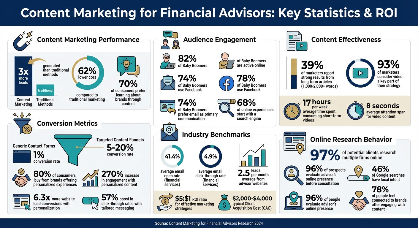Content Marketing Statistics and ROI for Financial Advisors