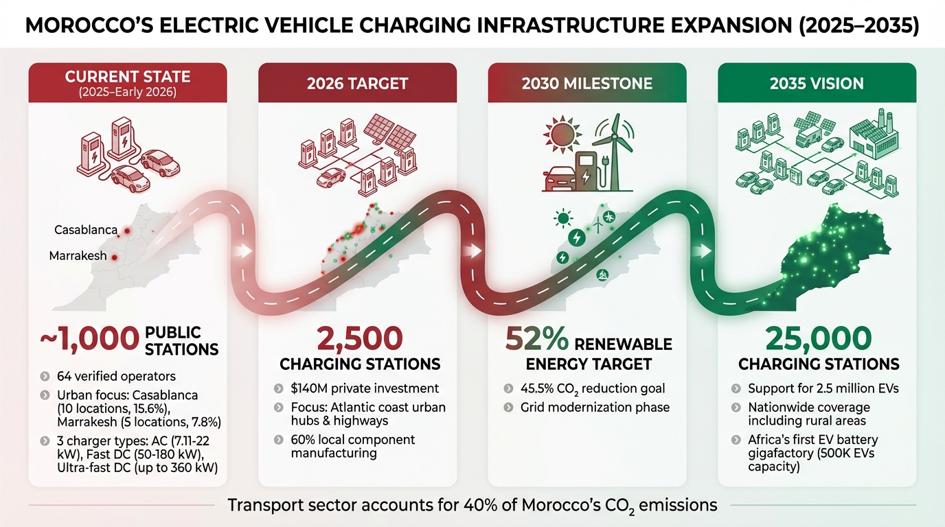 Morocco EV Charging Infrastructure Growth Roadmap 2026-2035