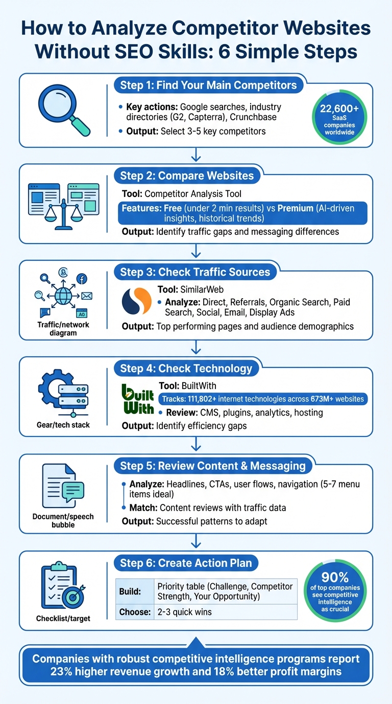 6-Step Competitor Website Analysis Process for Non-SEO Experts