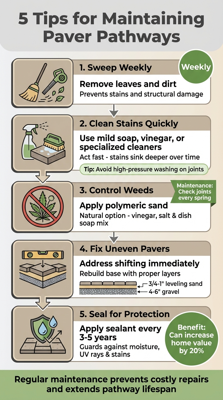 5 Essential Steps for Paver Pathway Maintenance