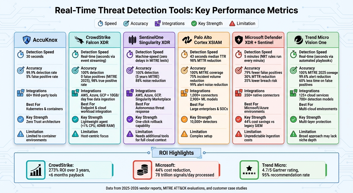 Real-Time Threat Detection Tools Comparison: Speed, Accuracy, and Integration