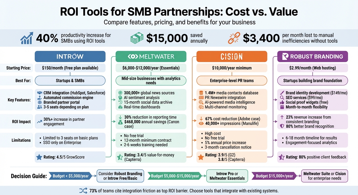 ROI Tools for SMB Partnerships: Cost and Features Comparison
