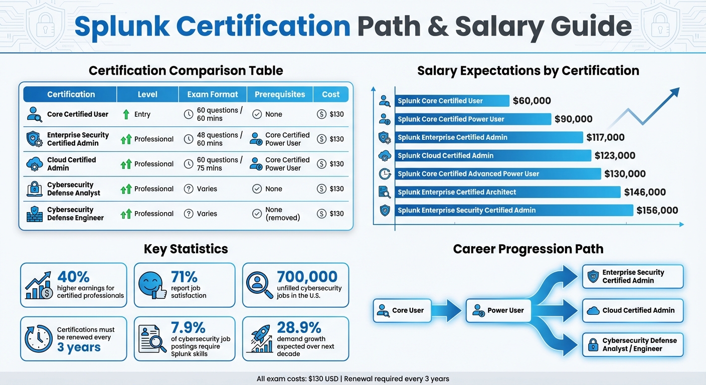 Splunk Certification Levels: Requirements, Costs, and Salary Expectations