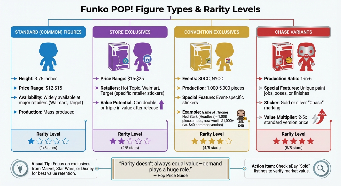 Funko POP Figure Types and Rarity Levels Guide