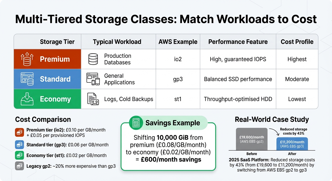 AWS Storage Tier Cost Comparison for Kubernetes Workloads