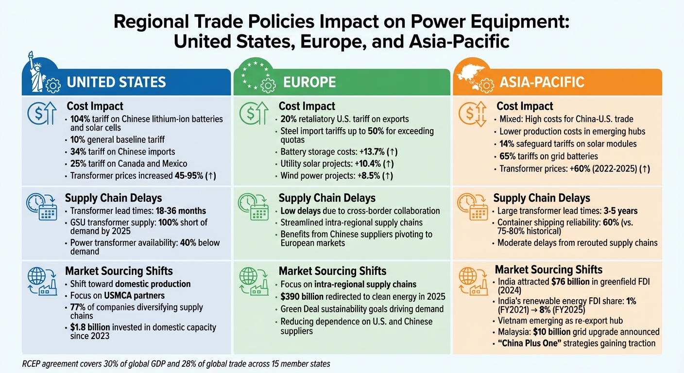 Regional Trade Policy Impact on Power Equipment: Costs, Delays, and Sourcing Shifts