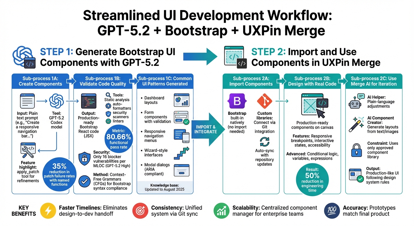 GPT-5.2 Bootstrap UXPin Merge UI Development Workflow