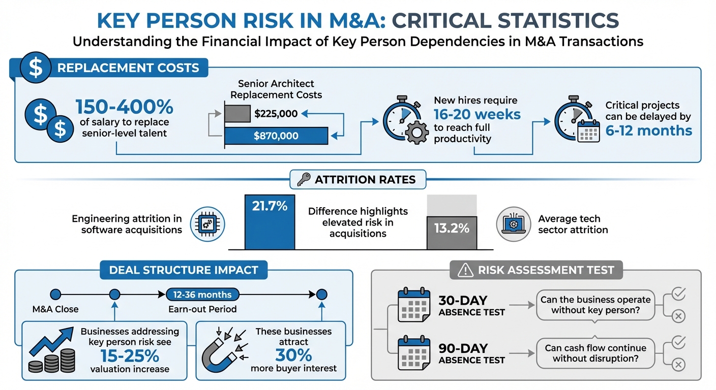 Key Person Risk Impact on M&A Valuations and Costs