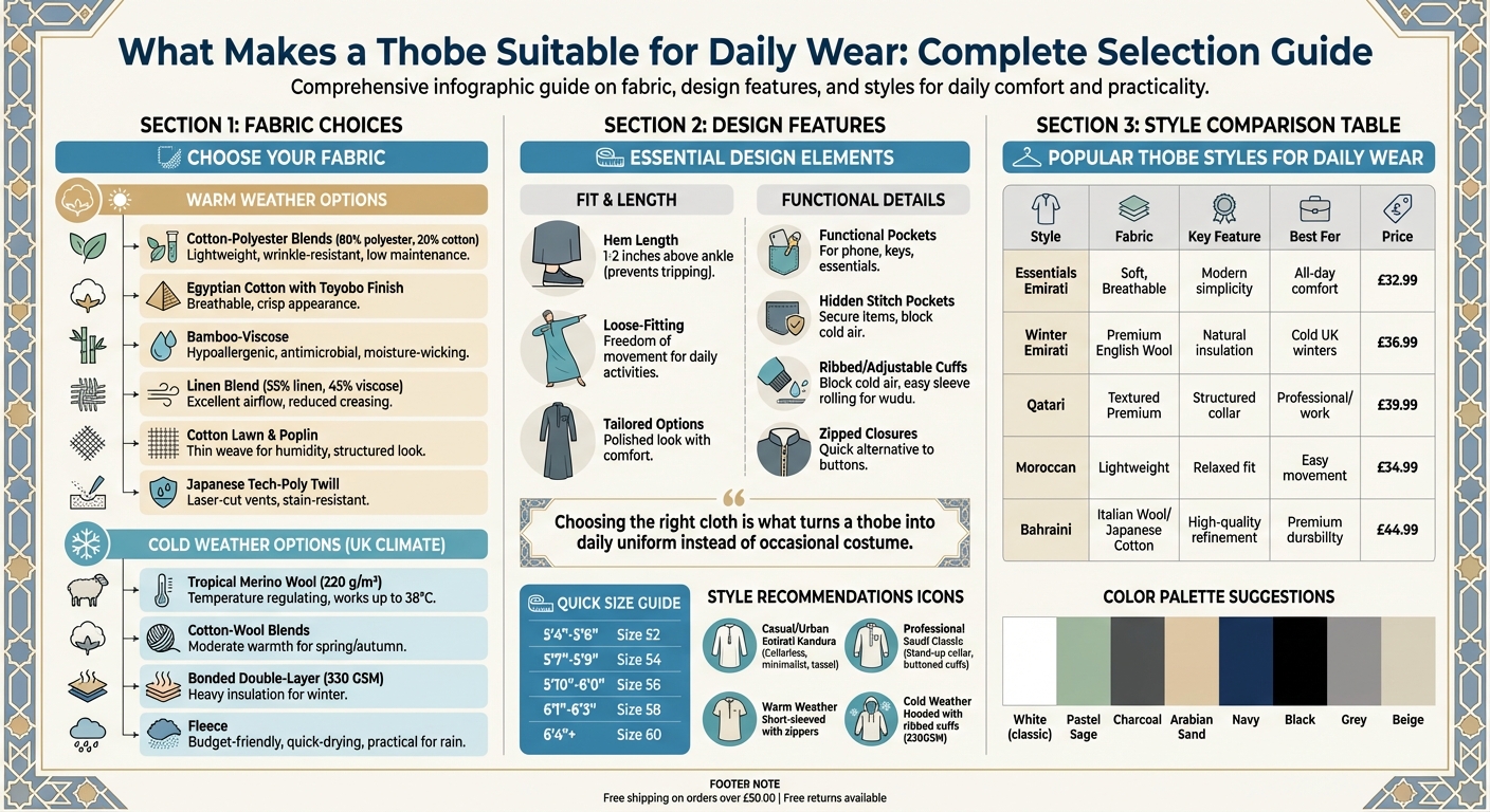 Complete Guide to Choosing the Right Thobe for Daily Wear