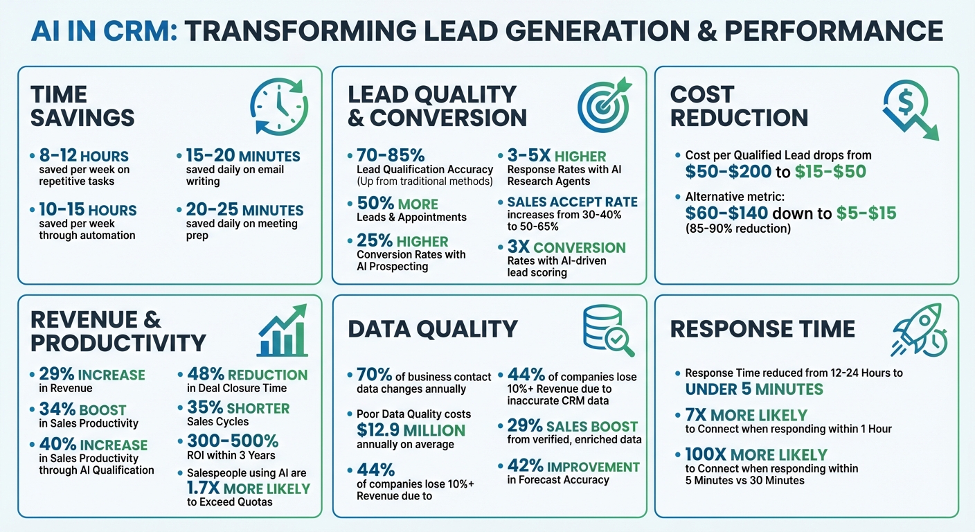 AI-Powered CRM Impact on Lead Generation: Key Statistics and ROI Metrics