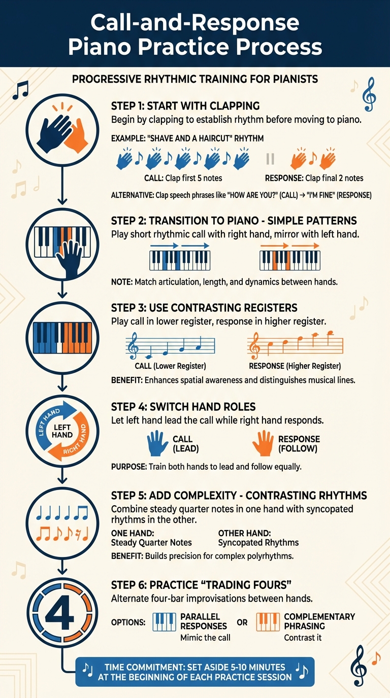 Call-and-Response Piano Practice: Step-by-Step Guide for Developing Hand Independence