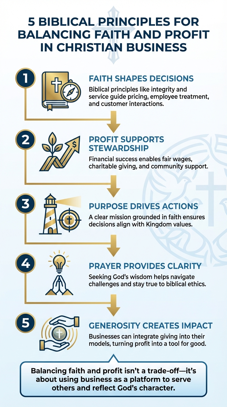 5 Biblical Principles for Balancing Faith and Profit in Christian Business