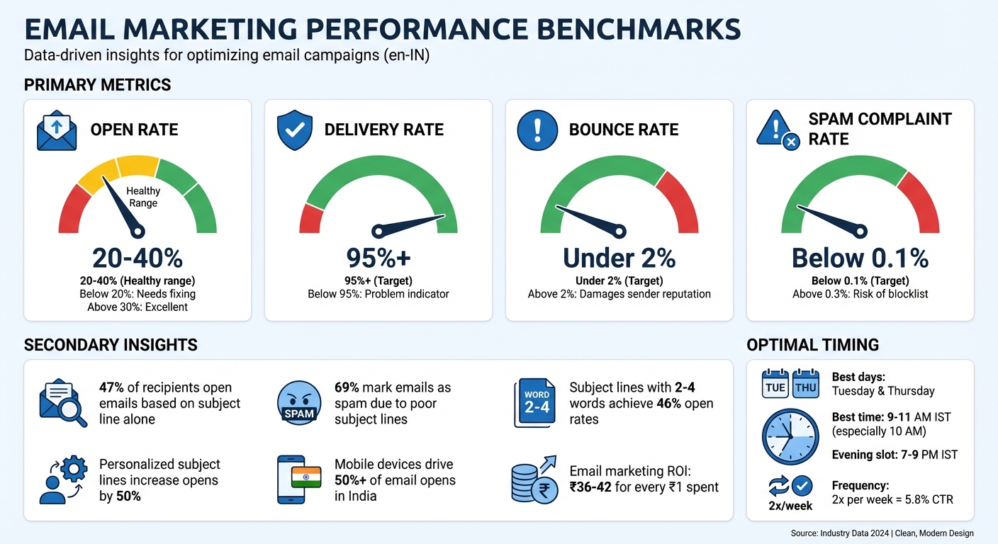 Email Marketing Metrics Benchmarks and Target Ranges