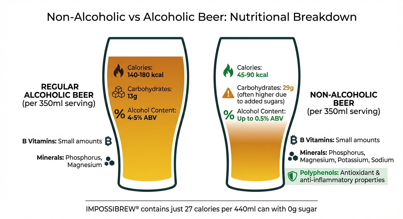 Non-Alcoholic vs Alcoholic Beer: Nutritional Comparison