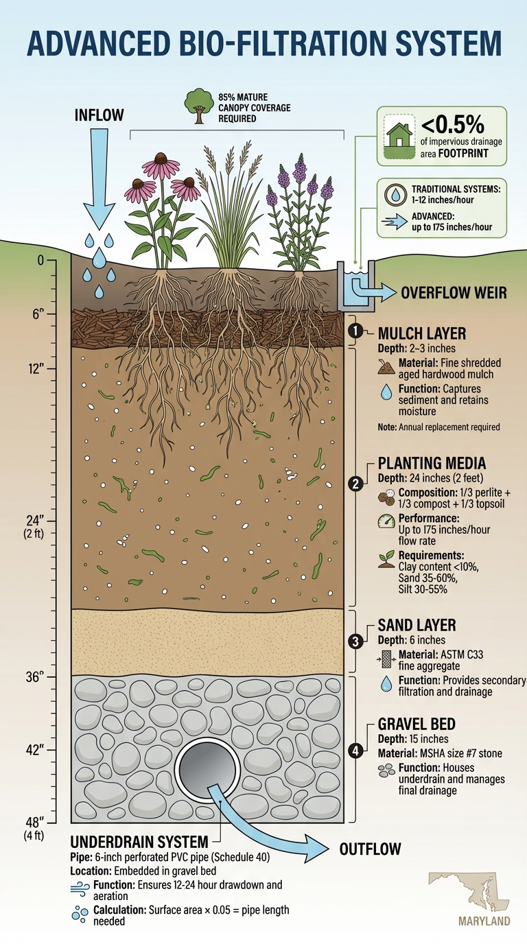 Bio-Filtration System Components and Specifications for Maryland