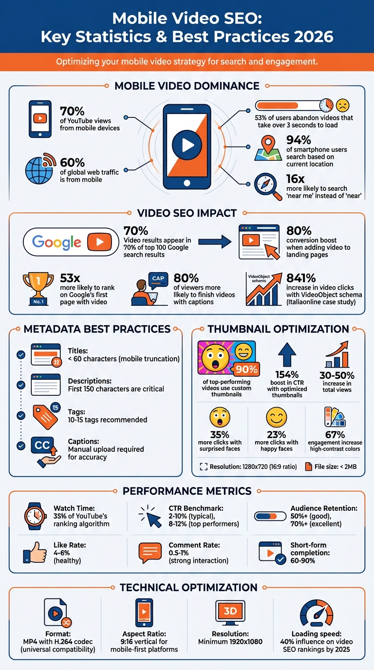 Mobile Video SEO Statistics and Best Practices 2026