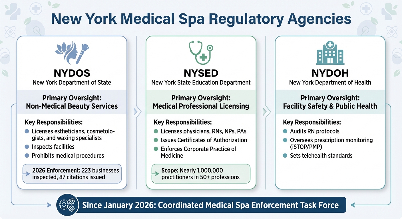 New York Medical Spa Regulatory Agencies: Roles and Responsibilities