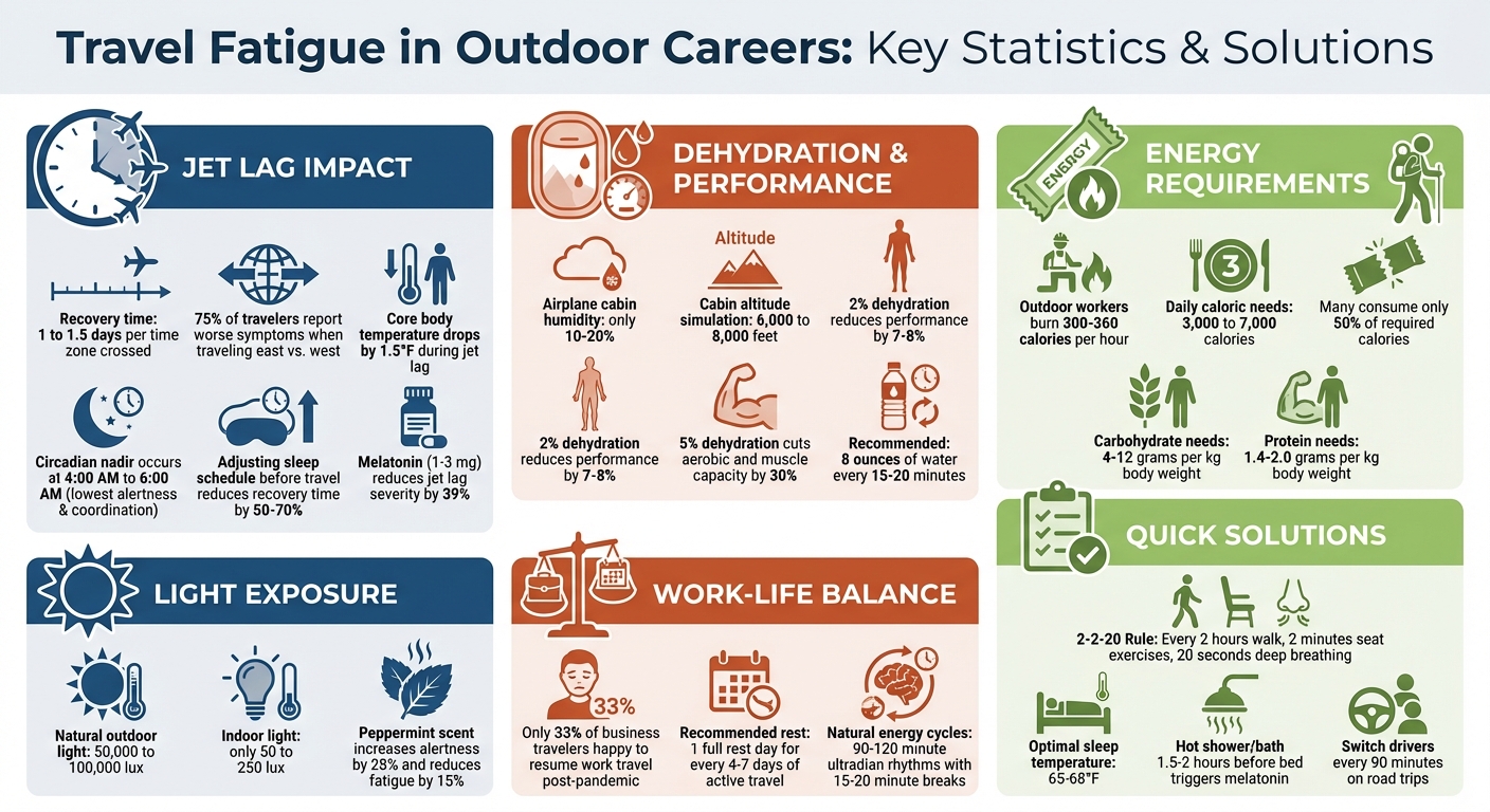 Travel Fatigue Statistics and Recovery Strategies for Outdoor Professionals