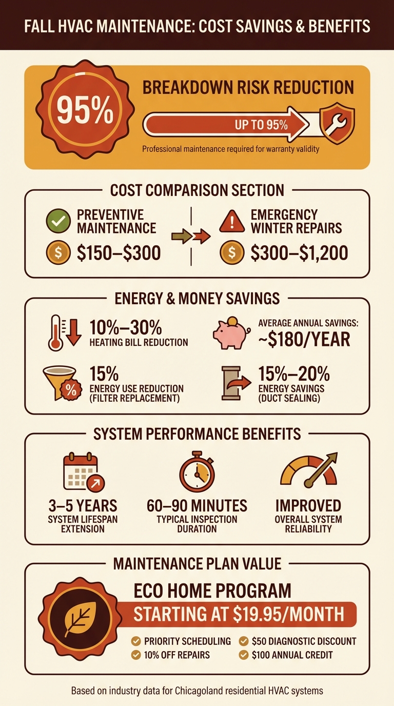 Fall HVAC Maintenance Cost Savings and Benefits Statistics