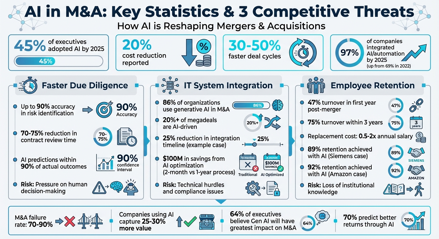 AI Impact on M&A: Key Statistics and Competitive Threats