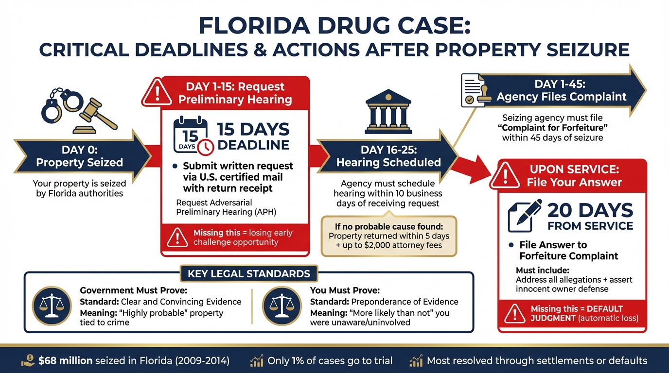Florida Property Seizure Timeline: Critical Deadlines and Actions