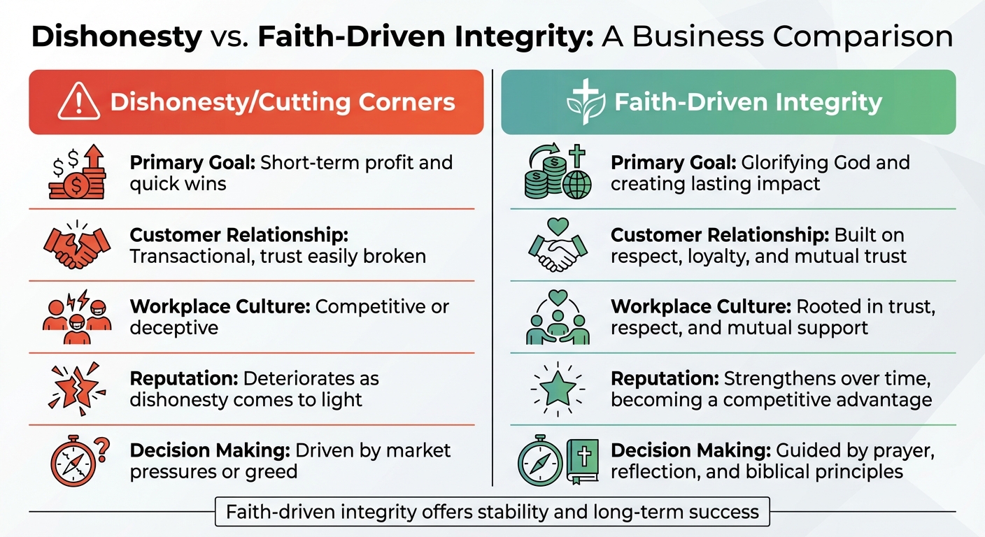 Dishonesty vs Faith-Driven Integrity in Business: Key Differences