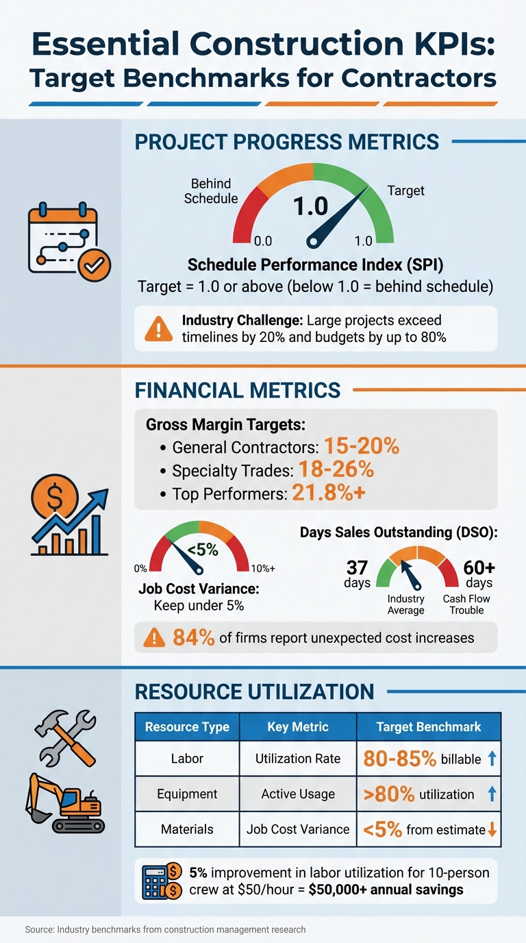 Key Construction KPIs and Target Benchmarks for Contractors