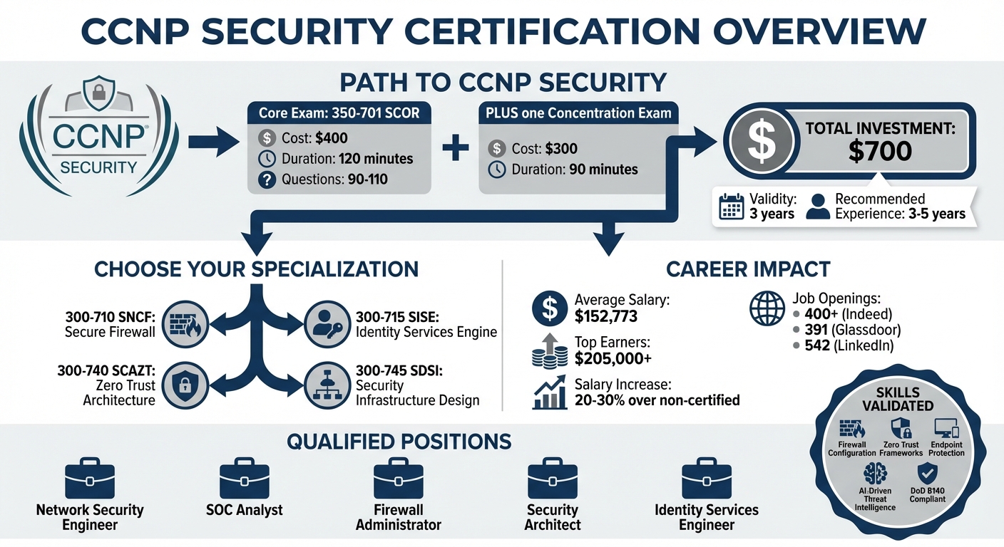 CCNP Security Certification Path: Exams, Costs, and Career Outcomes